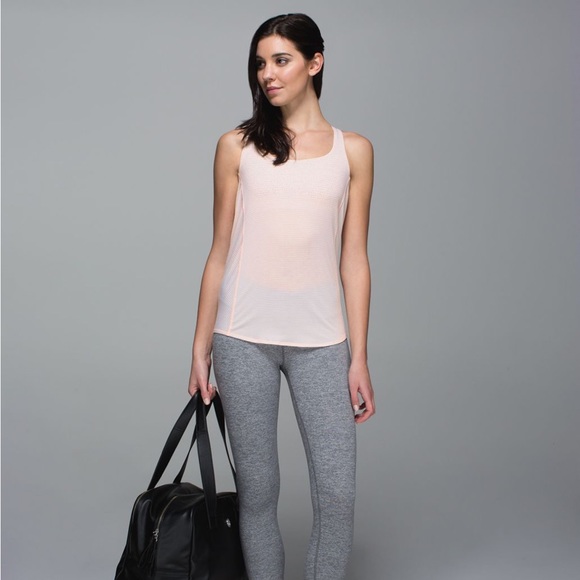 Lululemon Wild Tank Heathered Parfait Pink / Speckle Dot Parfait Pink Black - Picture 4 of 10